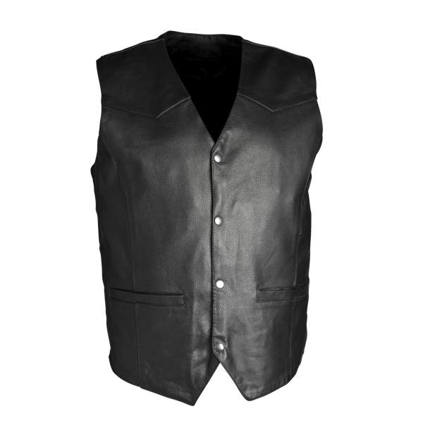 High visibility vest  / leather vest  by G&F