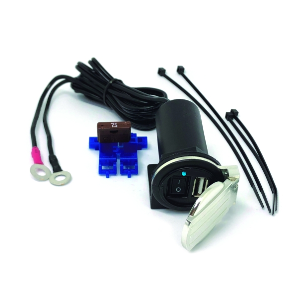 Accessoires moto Baas Bike Parts Batt.kabel USB On/Off Zek USB7