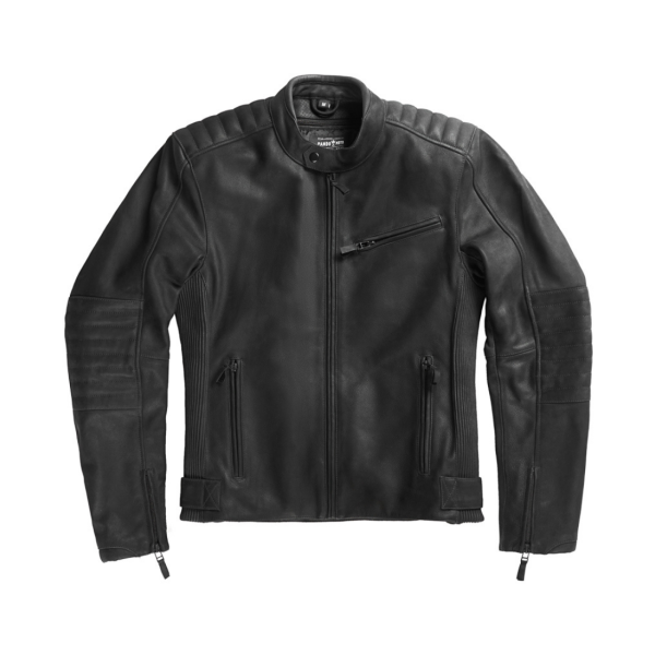 Leather motorcycle jacket men  by Pando