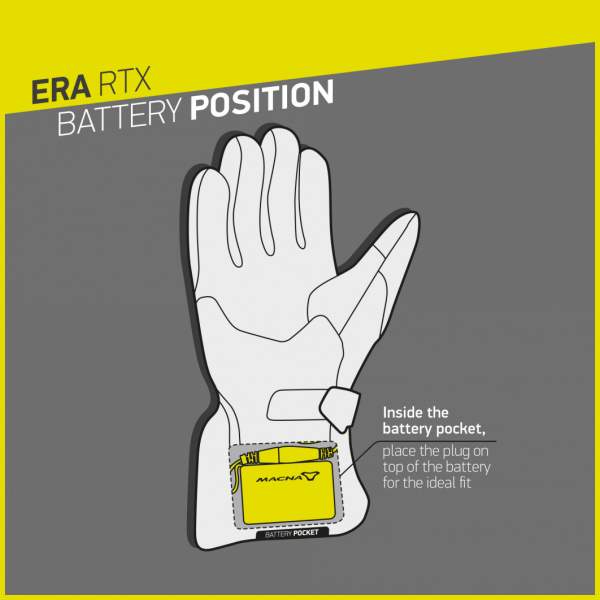 Heated gloves Macna Era RTX Verwarmd + Batterij
