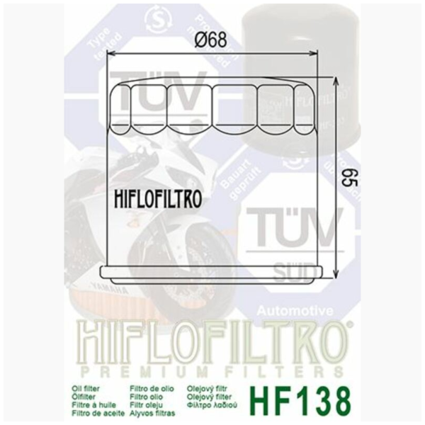  Hiflo Oliefilter HF138