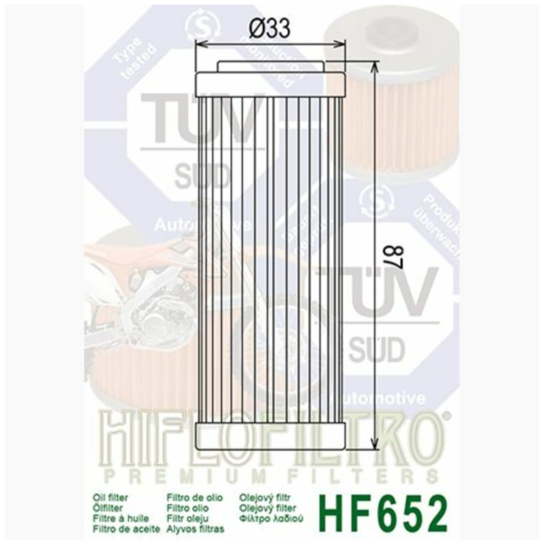 Hiflo Oliefilter HF652