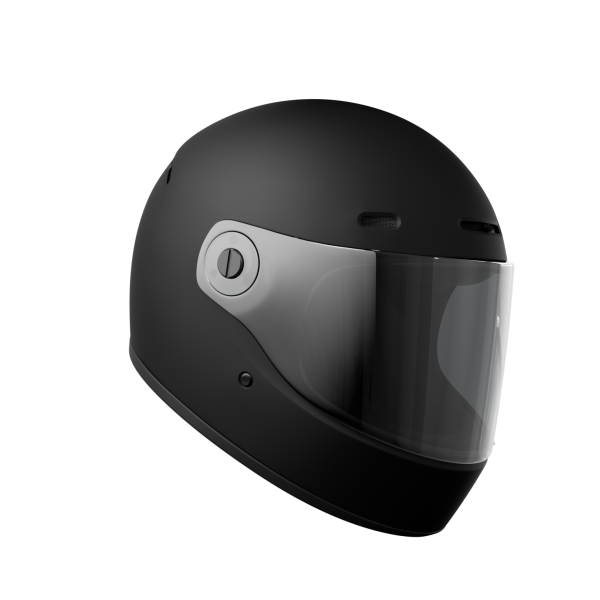 Motorhelmen John Doe JD ONE Frozen Black