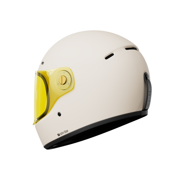 Motorhelmen John Doe JD ONE Frozen Off White