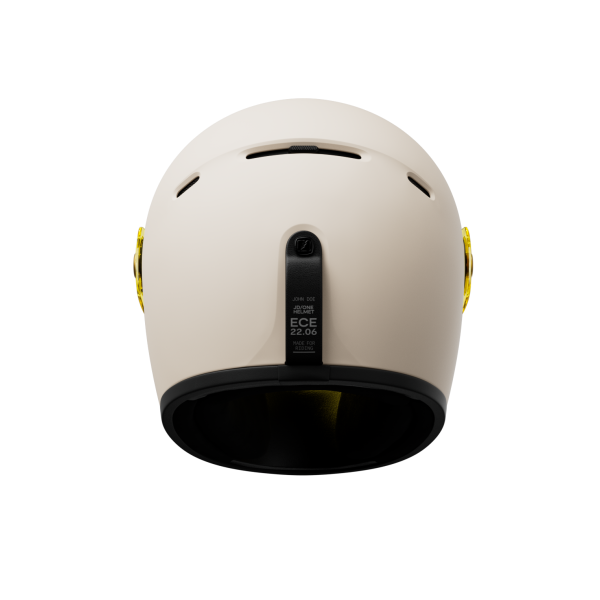 Motorhelmen John Doe JD ONE Frozen Off White