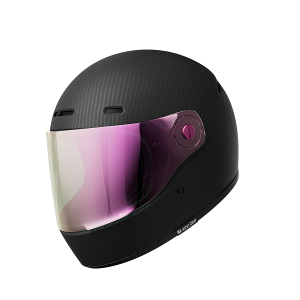 Motorhelmen John Doe JD ONE Frozen Carbon