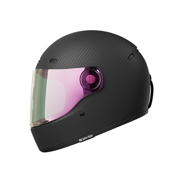 Motorhelmen John Doe JD ONE Frozen Carbon