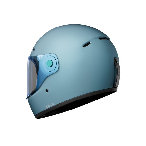 Motorcycle helmets John Doe JD ONE Frozen Steel Blue