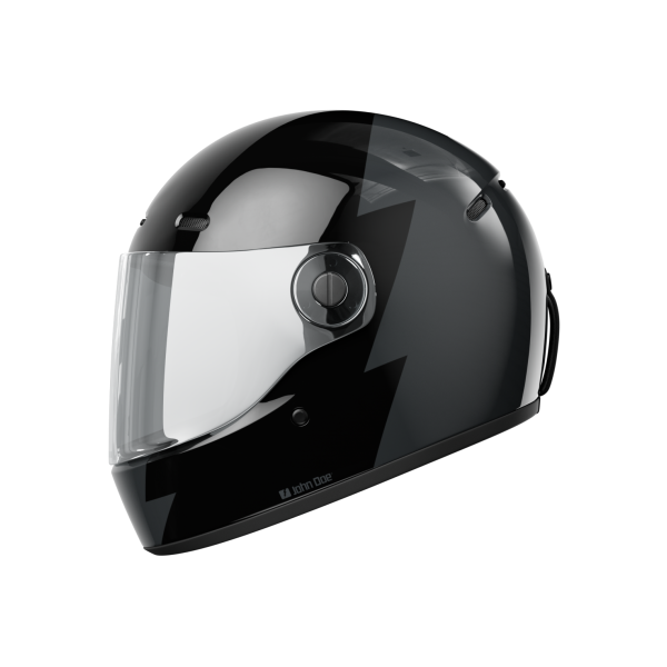 Motorhelmen John Doe JD ONE Signature Black