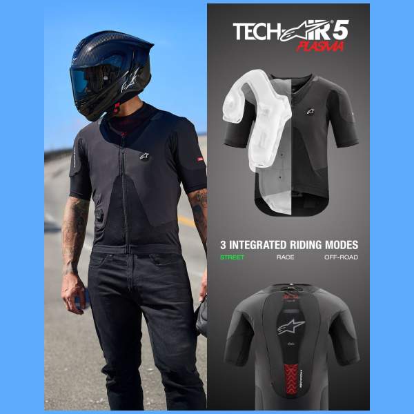 Vestes de moto Alpinestars Airbag Tech Air 5 Plasma