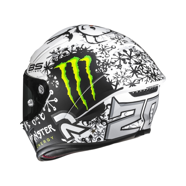 Motorhelmen HJC RPHA 1 V2 Carbon Snow Diablo