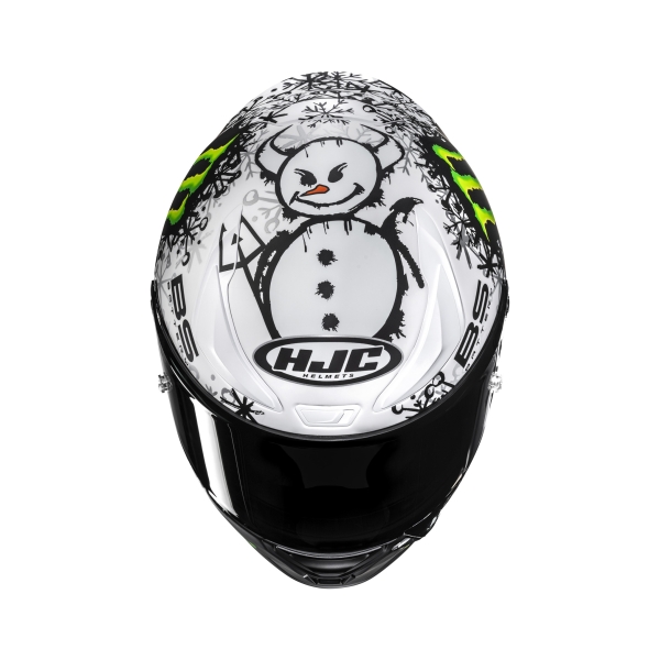 Motorhelmen HJC RPHA 1 V2 Carbon Snow Diablo